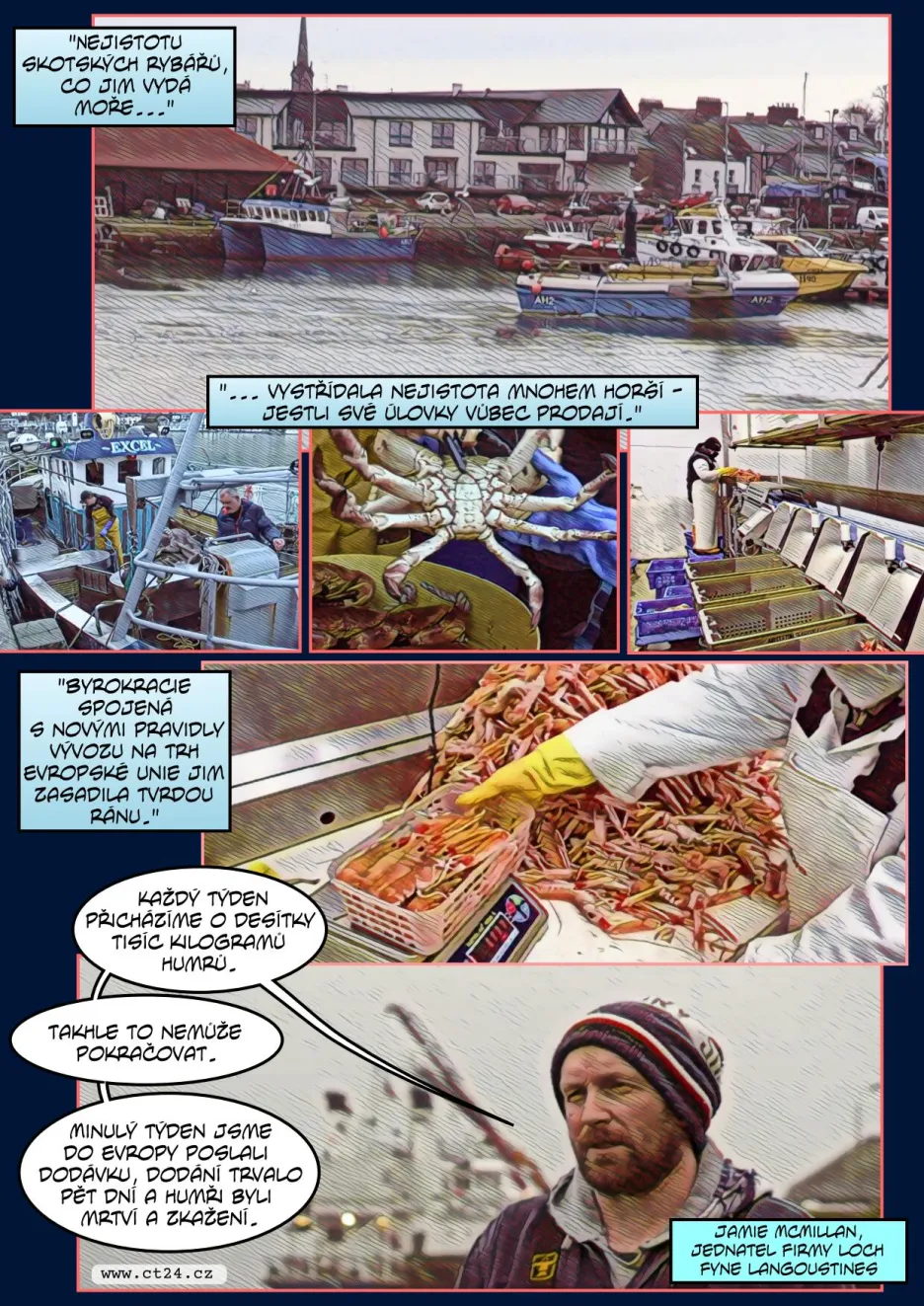 Skotští rybáři pociťují dopady brexitu