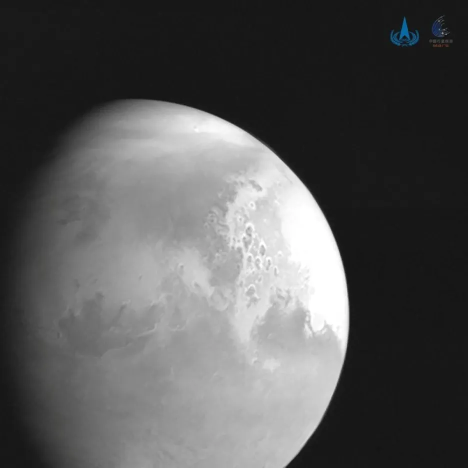 Fotografie Marsu z čínské sondy