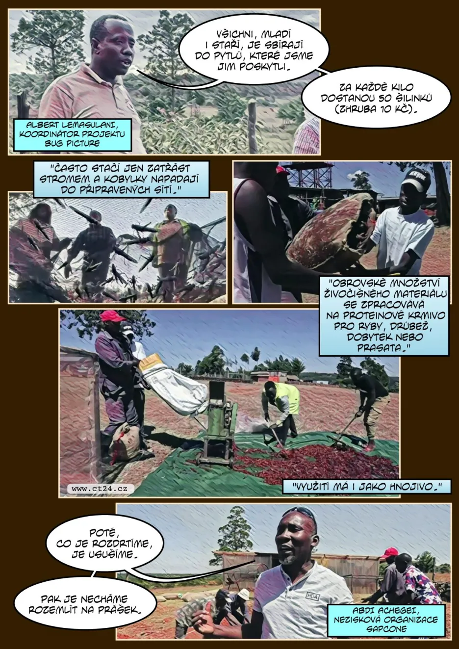 Farmáři v Keni bojují s invazí sarančat
