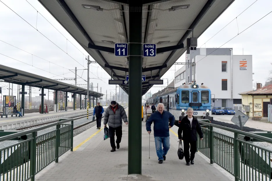 Zrekonstruovaná nástupiště na hlavním vlakovém nádraží v Brně