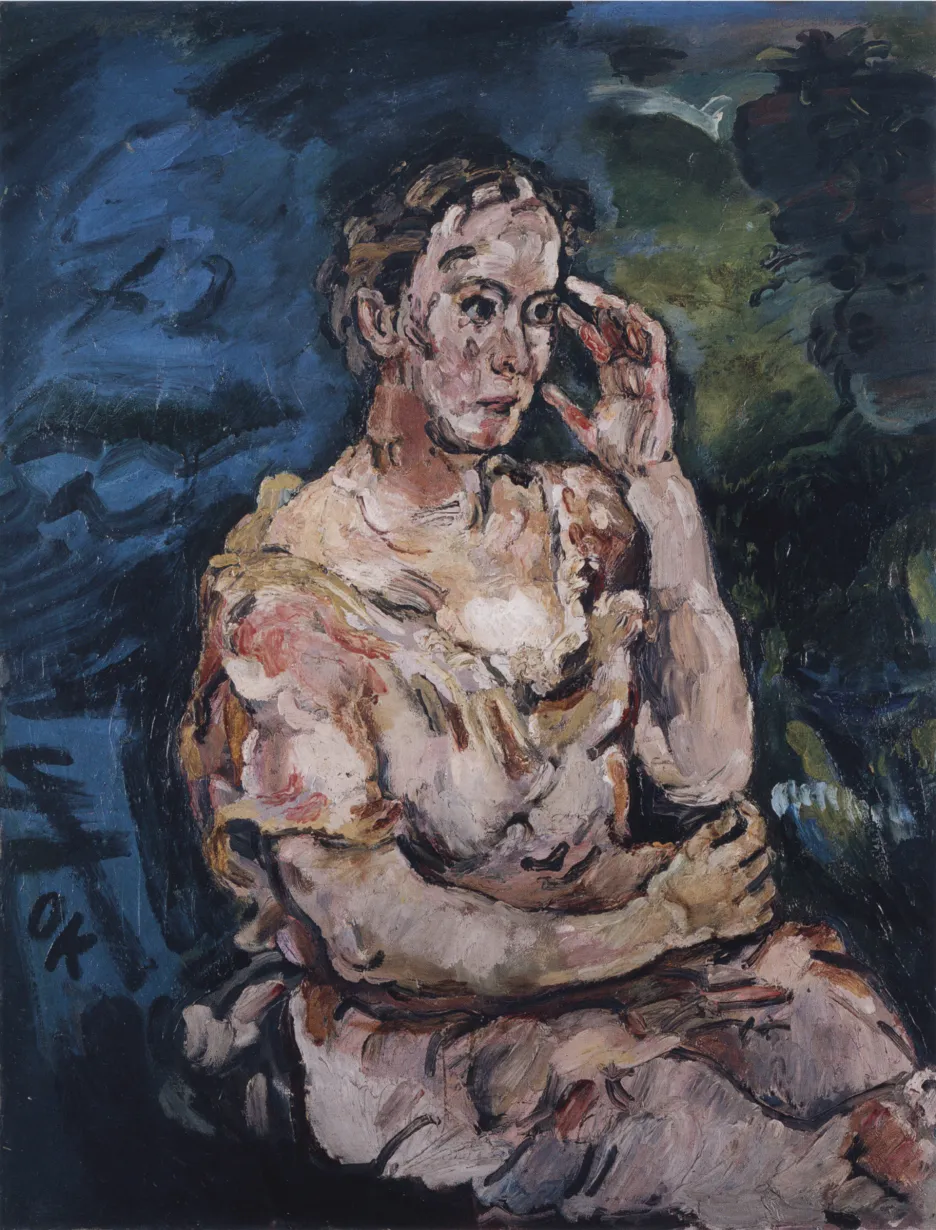Portrét Mechtilde Lichnovské od Oskara Kokoschky
